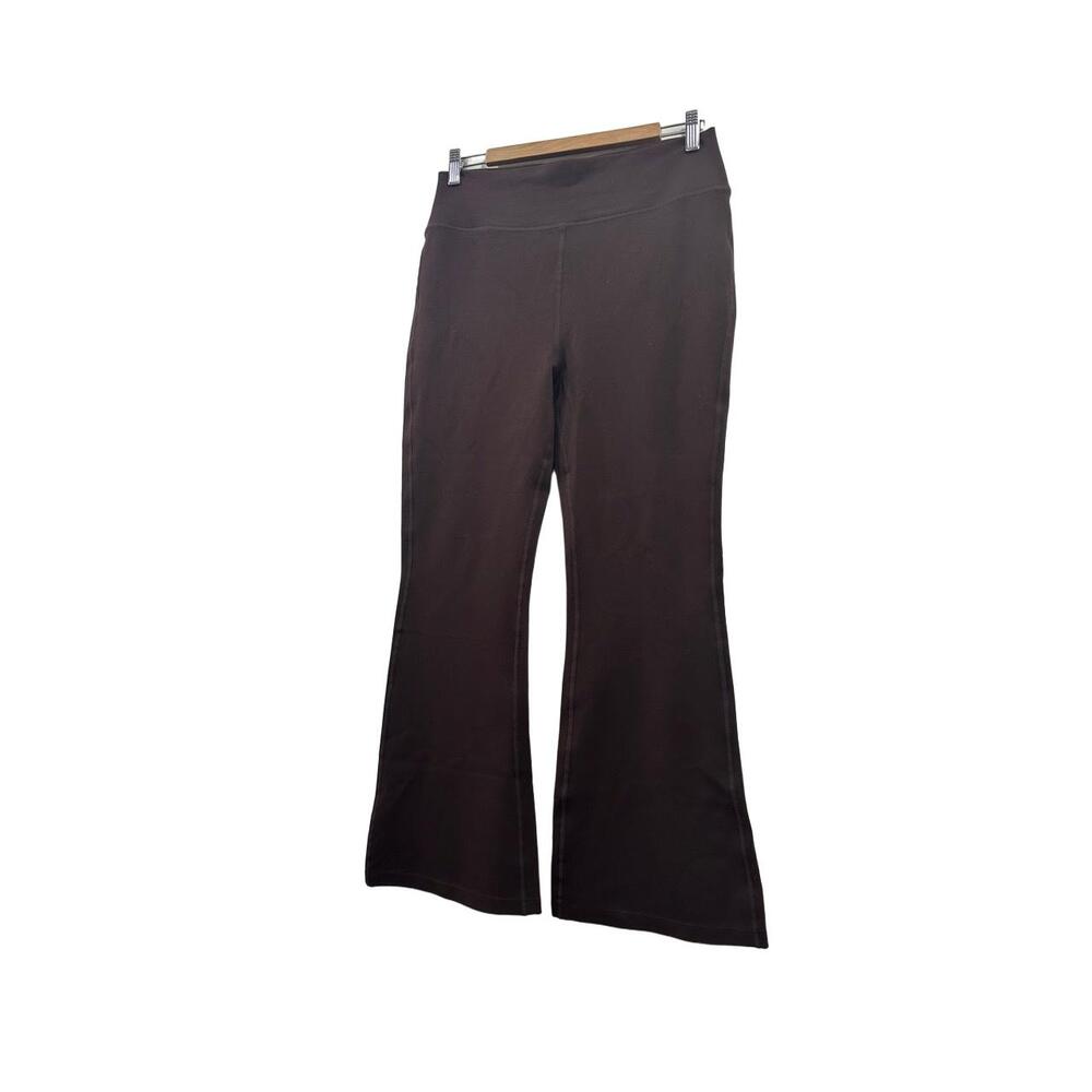 Addison Bay Pants Womens Size X-Large Brown Yoga Flare Leg Stretch Pants